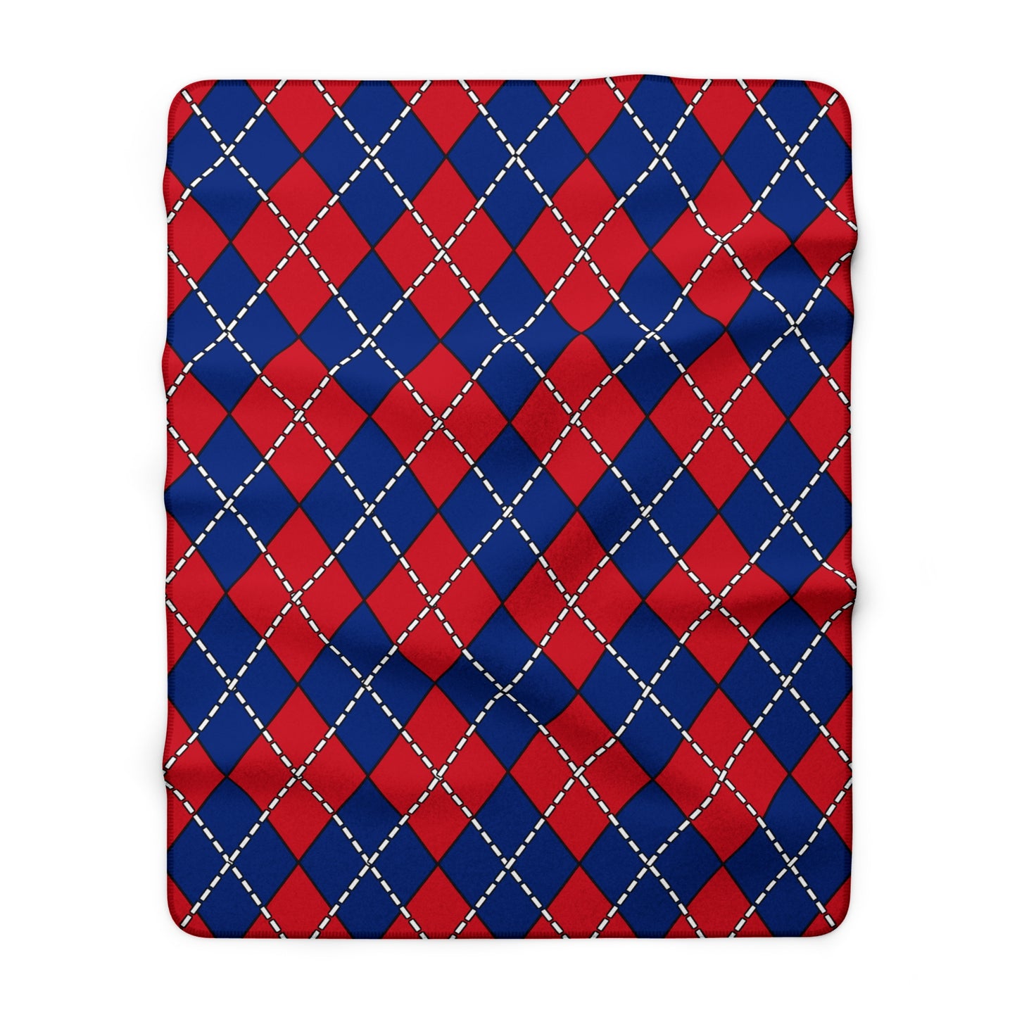 Samoa Retro Argyle Blanket Throw