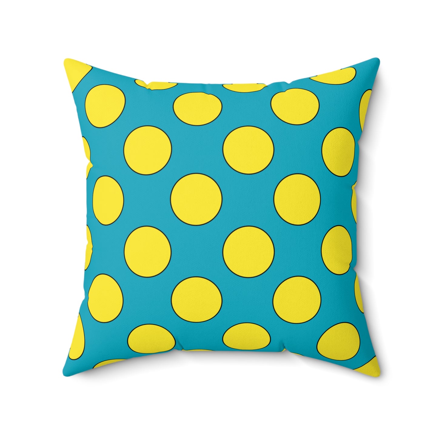 Kazakhstan Retro Polka Dots Cushion Pillow