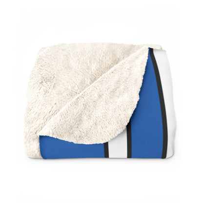 Greece Retro Stripes Blanket Throw