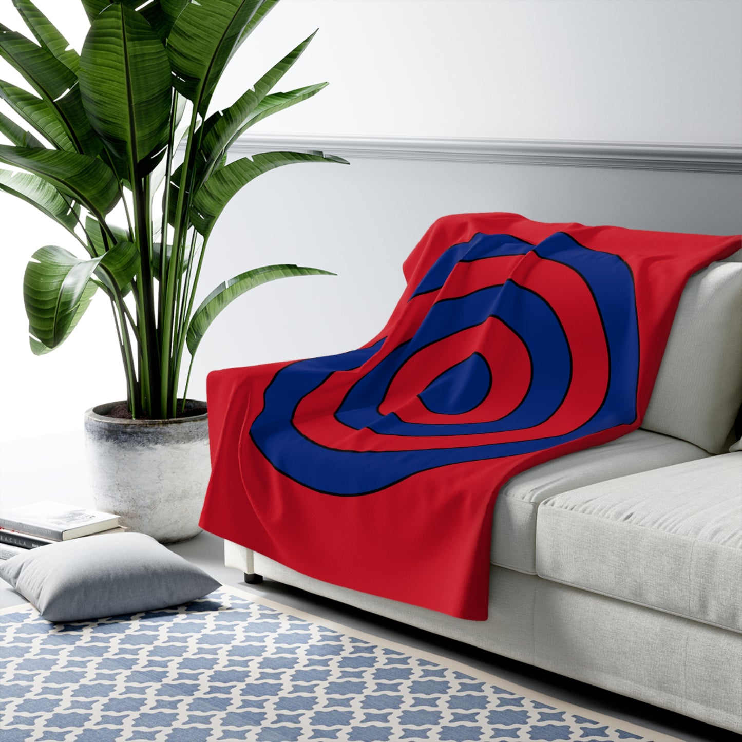 Samoa Retro Target Blanket Throw