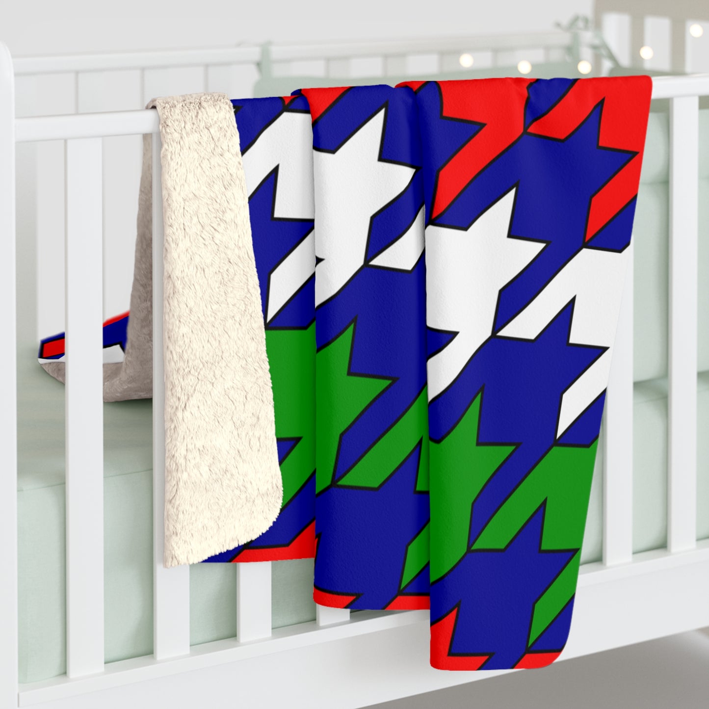 Gambia Retro Houndstooth Blanket Throw