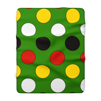 Guyana Retro Polka Dots Blanket Throw