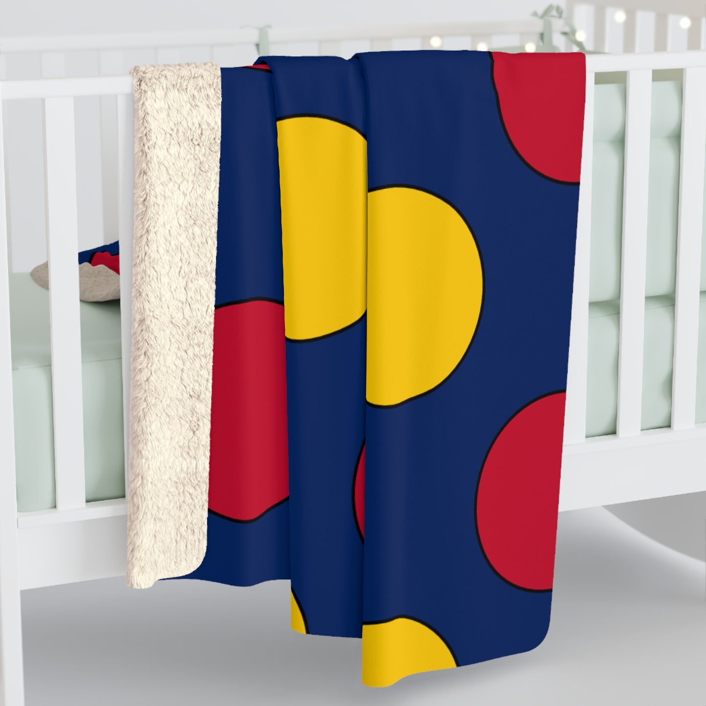 Chad Retro Polka Dots Blanket Throw