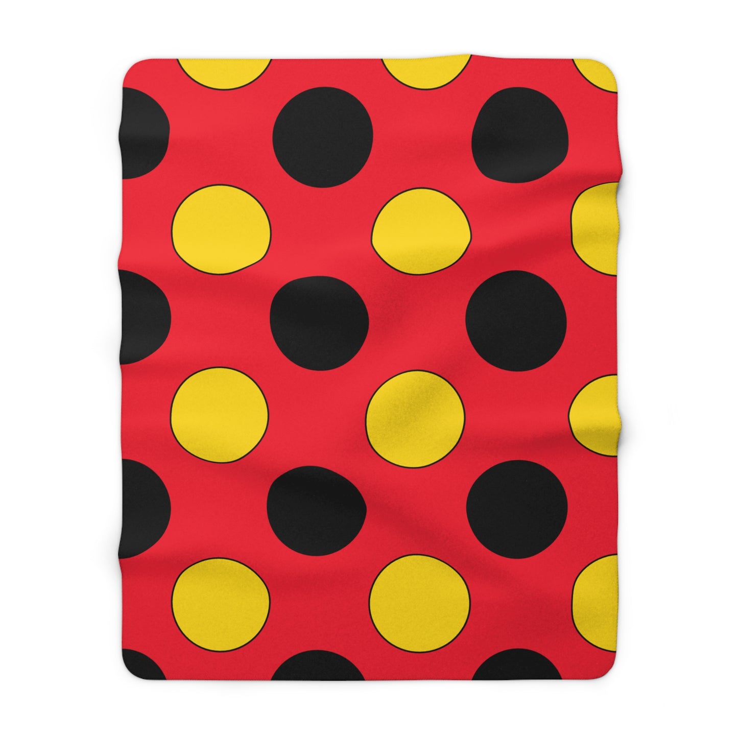 Belgium Retro Polka Dots Blanket Throw