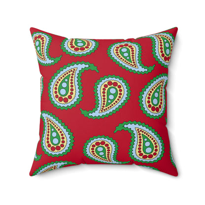Eritrea Retro Paisley Cushion Pillow