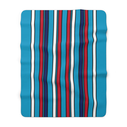 Tuvalu Retro Stripes Blanket Throw