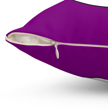 Purple, White Retro Target Cushion Pillow