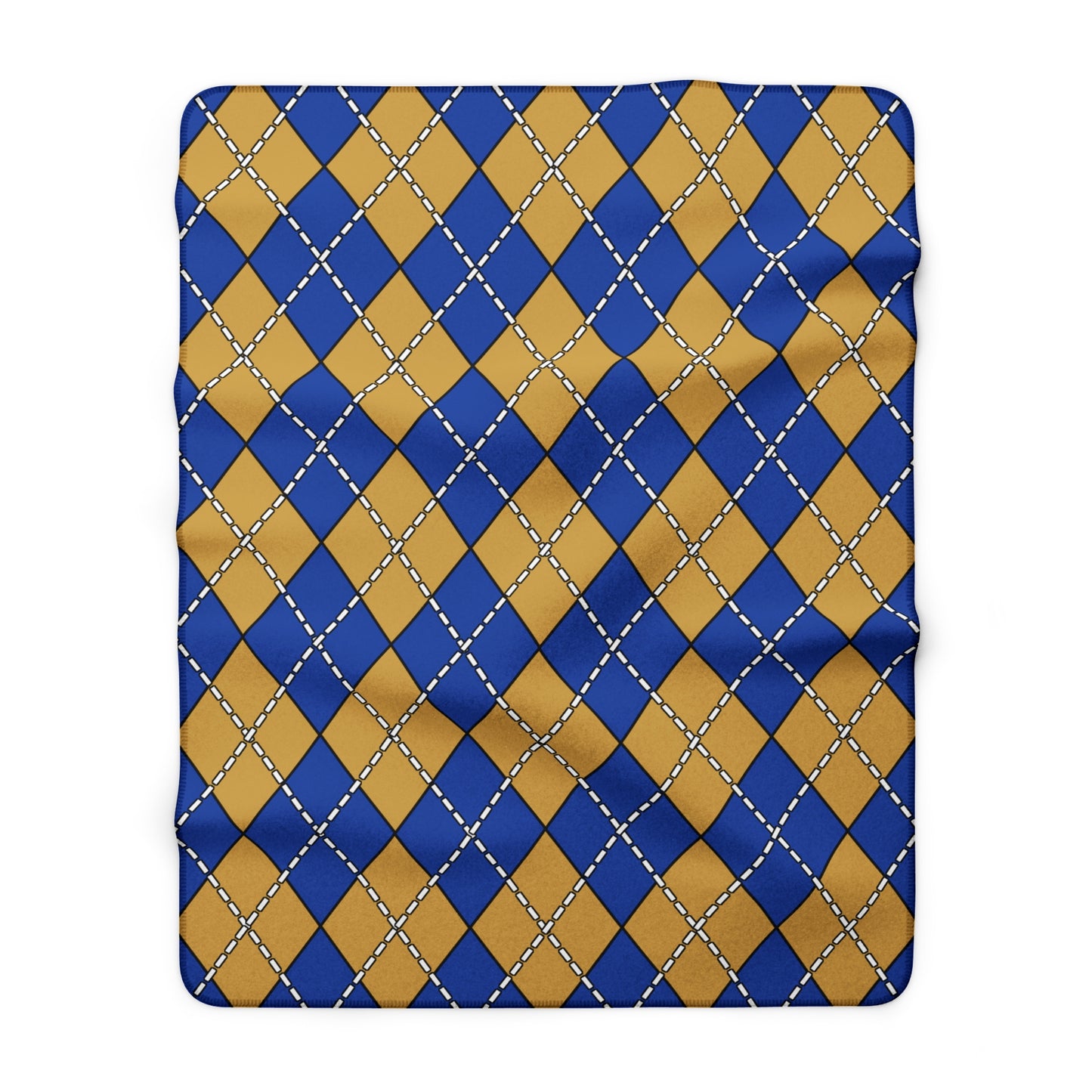 Kosovo Retro Argyle Blanket Throw