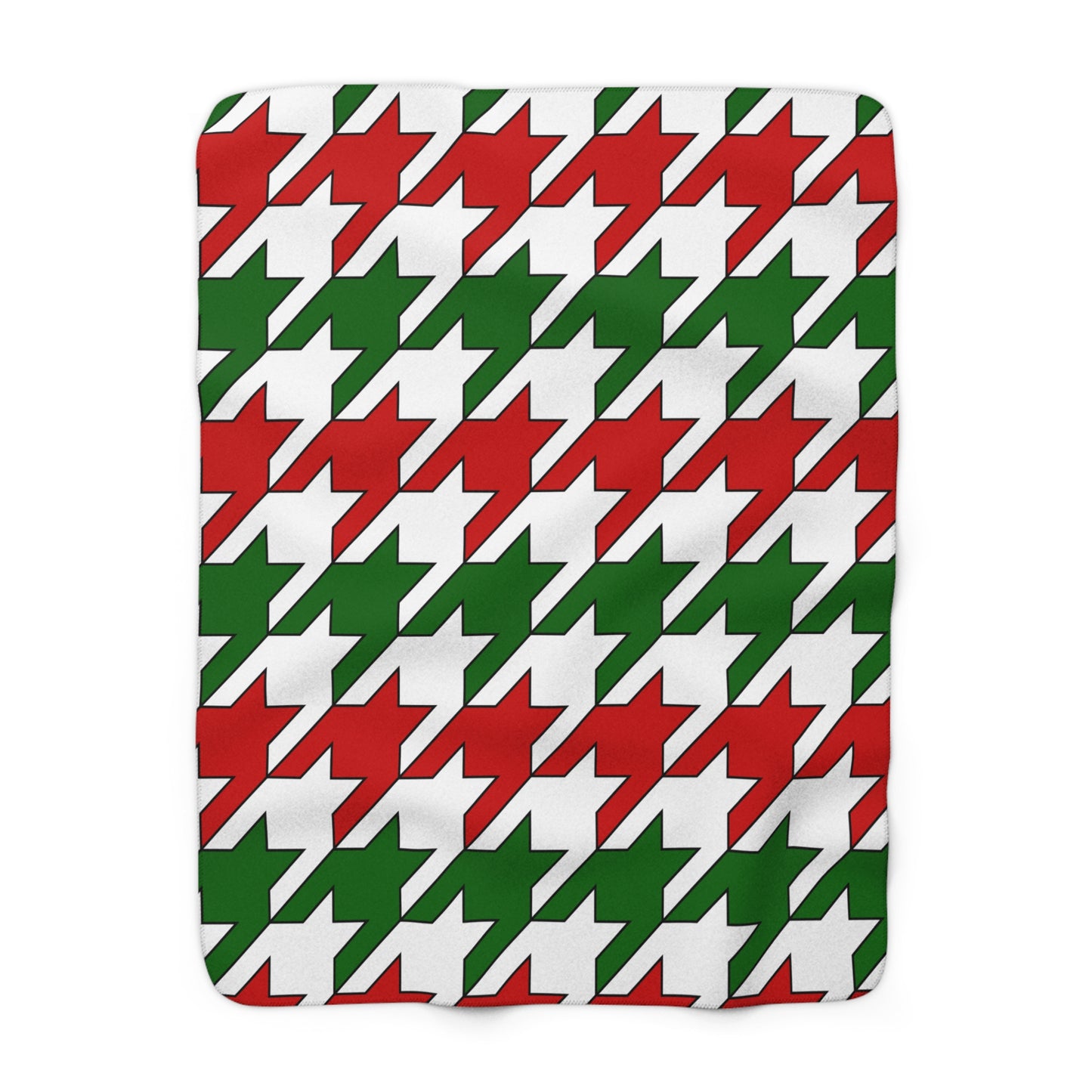 Tajikistan Retro Houndstooth Blanket Throw