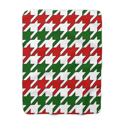 Tajikistan Retro Houndstooth Blanket Throw