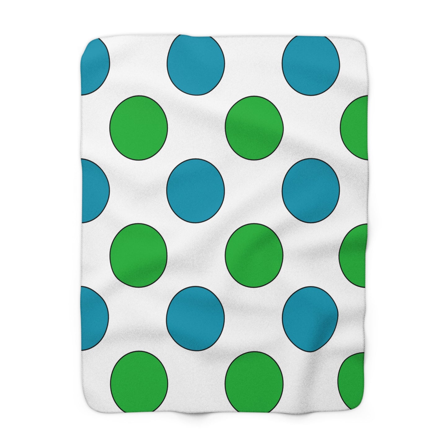 Uzbekistan Retro Polka Dots Blanket Throw