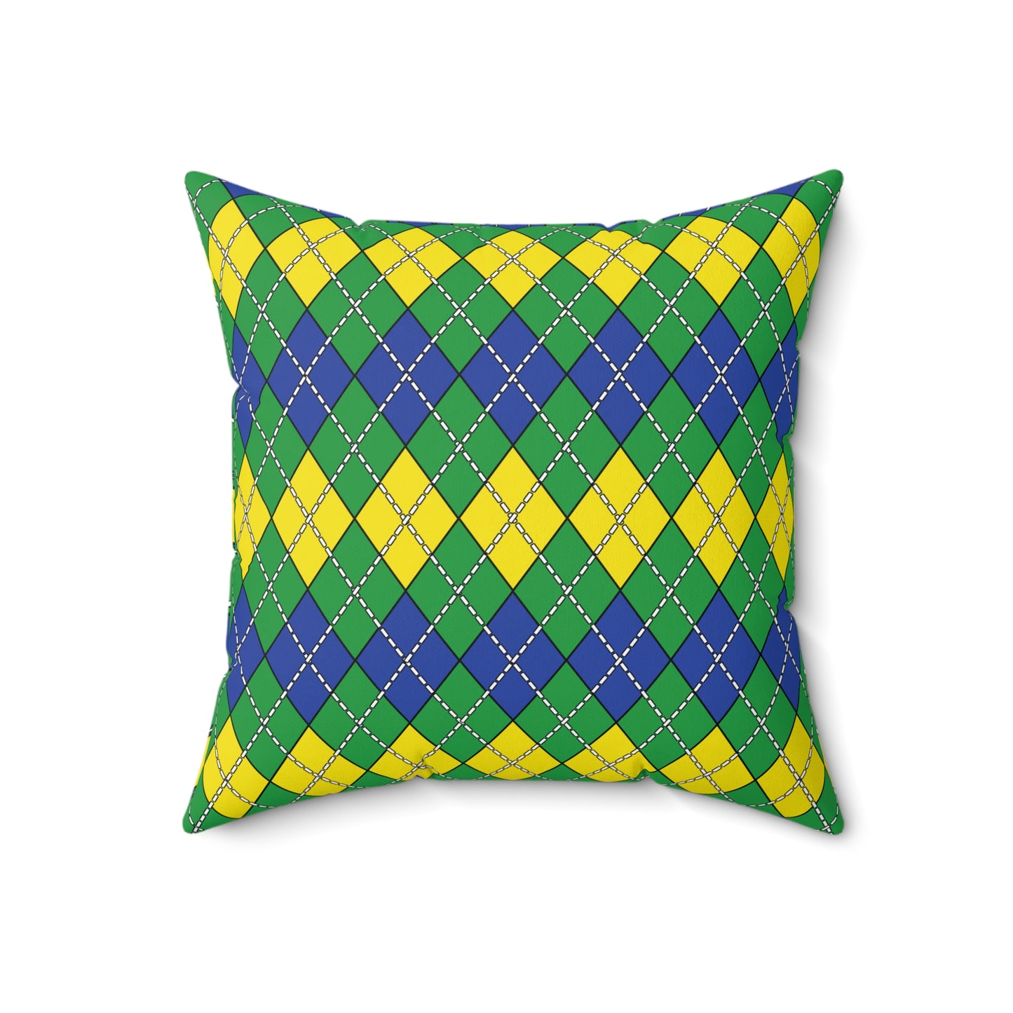 Brazil Retro Argyle Cushion Pillow