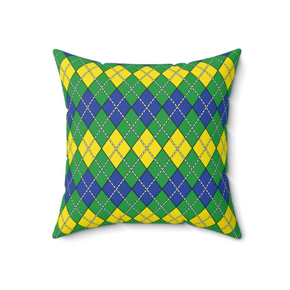 Brazil Retro Argyle Cushion Pillow