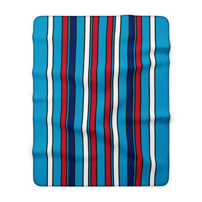 Tuvalu Retro Stripes Blanket Throw