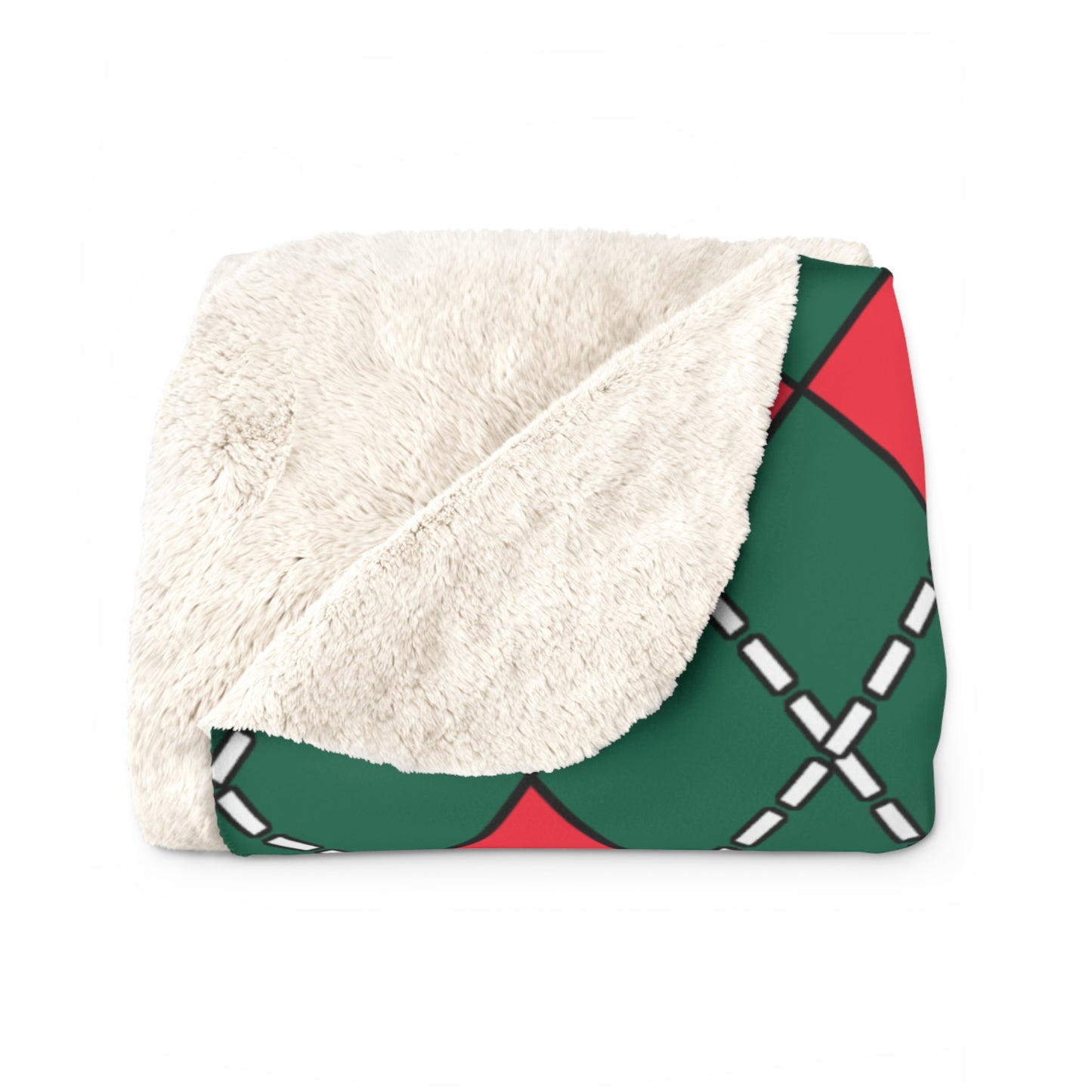 Bangladesh Retro Argyle Blanket Throw