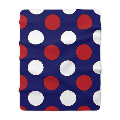 American Samoa Retro Polka Dots Blanket Throw