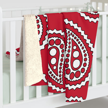 Denmark Retro Paisley Blanket Throw