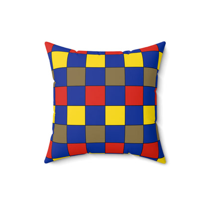 Moldova Retro Check Cushion Pillow