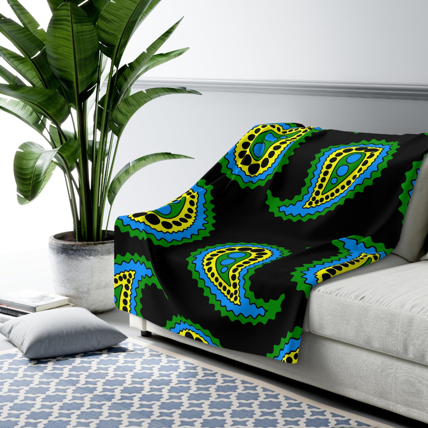 Tanzania Retro Paisley Blanket Throw