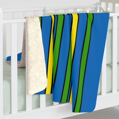 Gabon Retro Stripes Blanket Throw