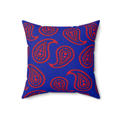 Haiti Retro Paisley Cushion Pillow