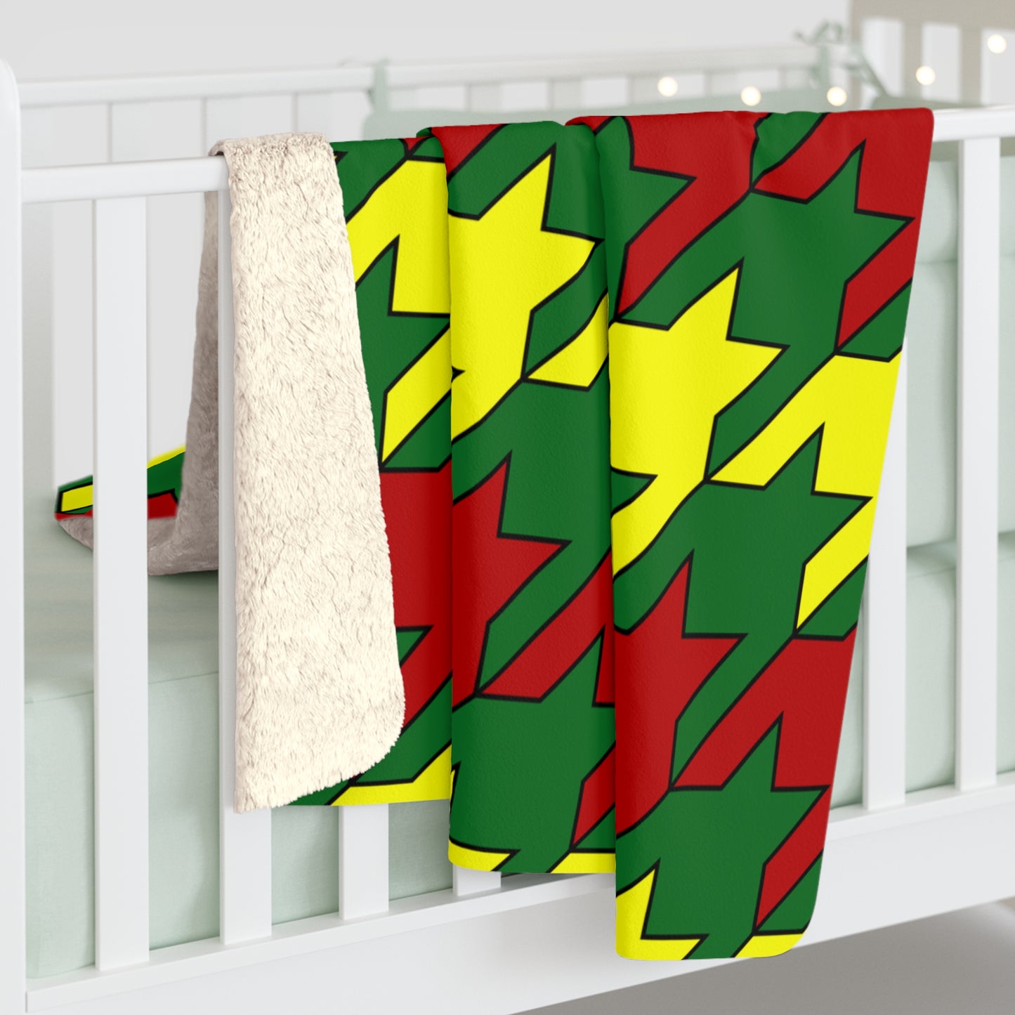 Senegal Retro Houndstooth Blanket Throw