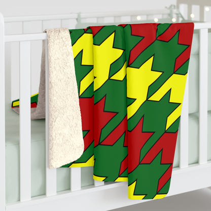 Senegal Retro Houndstooth Blanket Throw