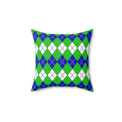Sierra Leone Retro Argyle Cushion Pillow