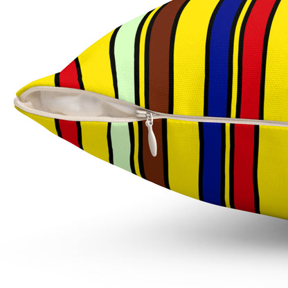 Ecuador Retro Stripes Cushion Pillow