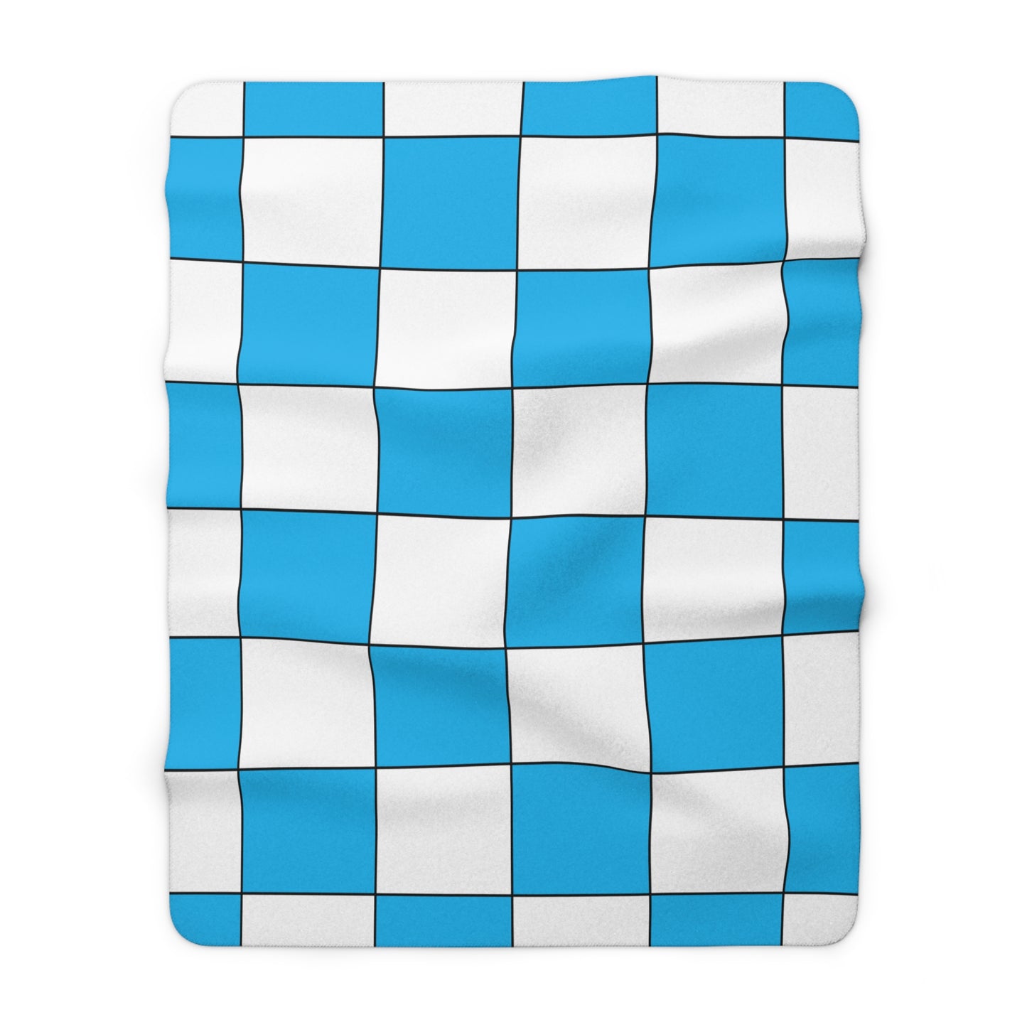 San Marino Retro Check Blanket Throw