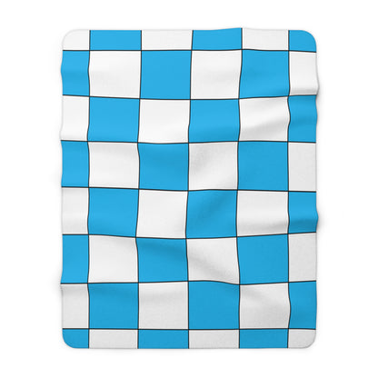San Marino Retro Check Blanket Throw