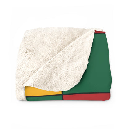 Lithuania Retro Check Blanket Throw