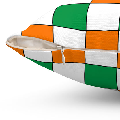 Ireland Retro Check Cushion Pillow