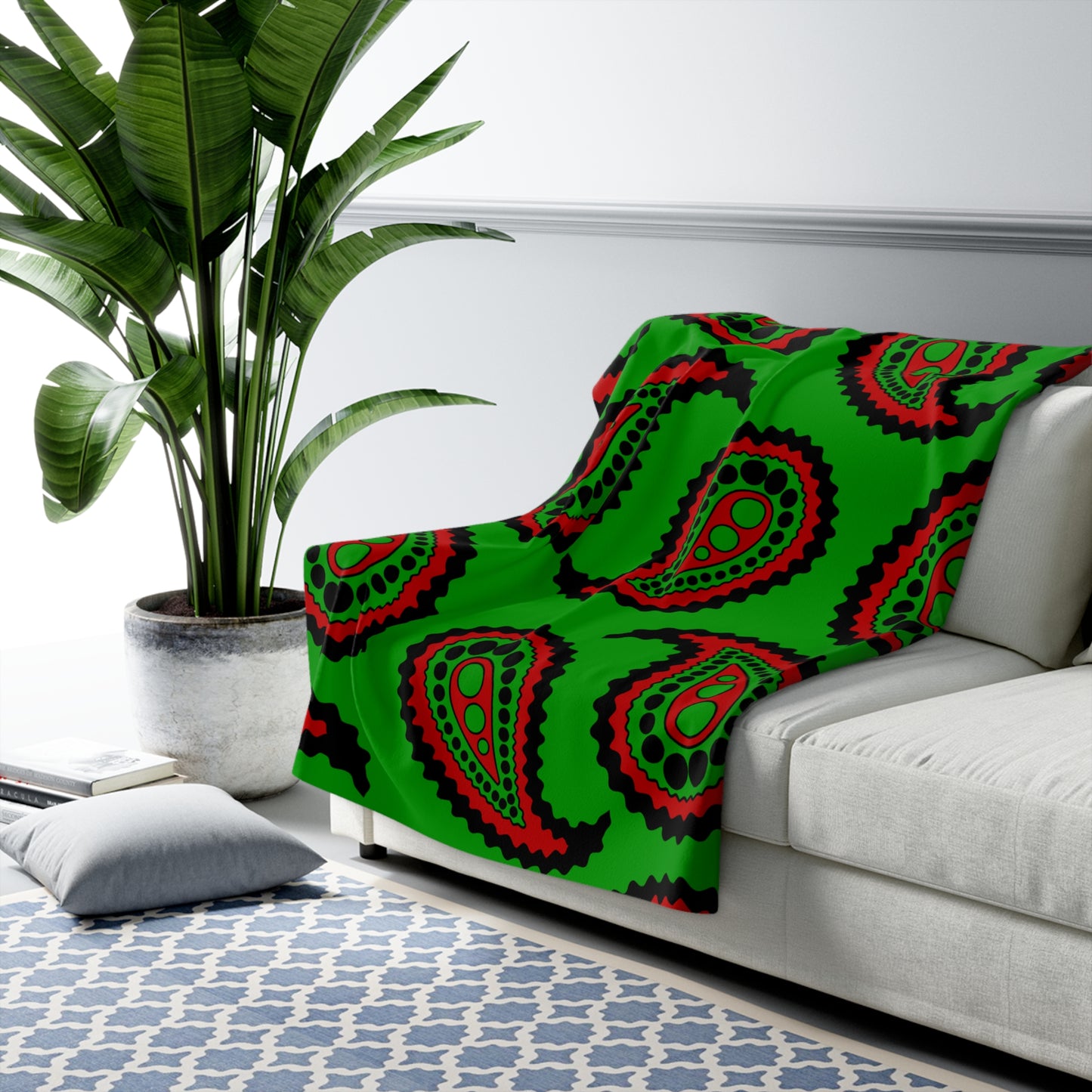 Afghanistan Retro Paisley Blanket Throw