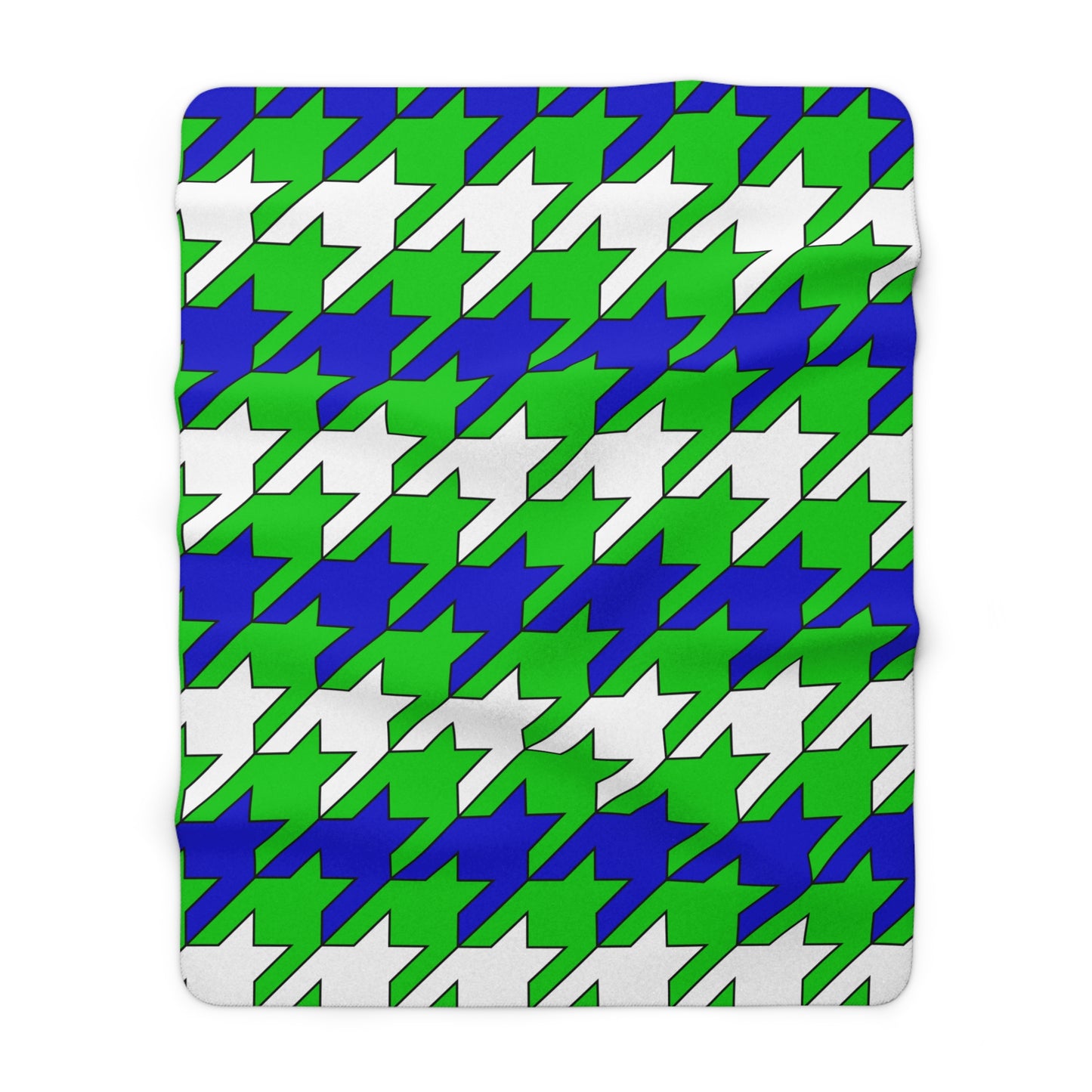 Sierra Leone Retro Houndstooth Blanket Throw