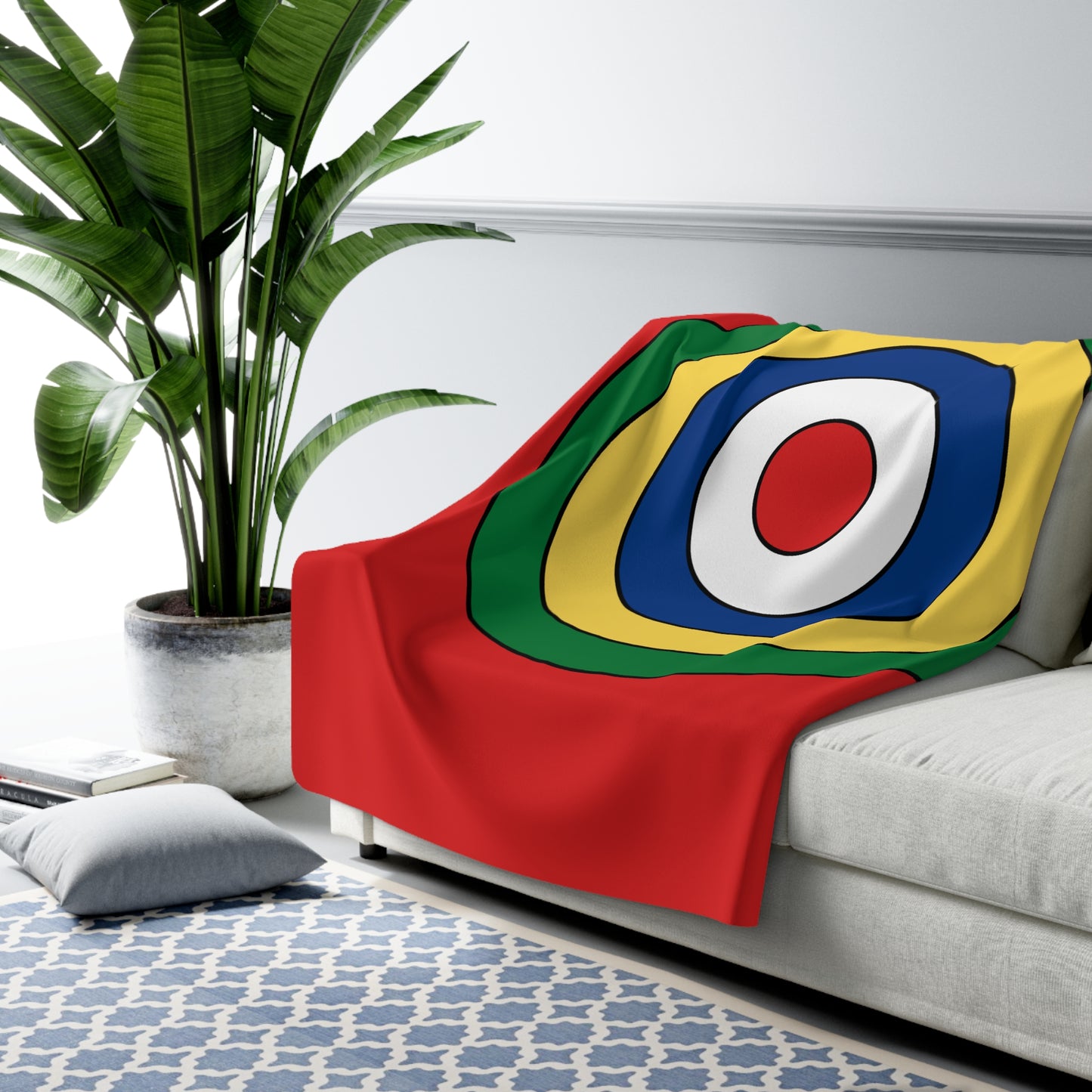 Seychelles Retro Target Blanket Throw
