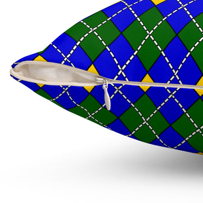 Solomon Islands Retro Argyle Cushion Pillow