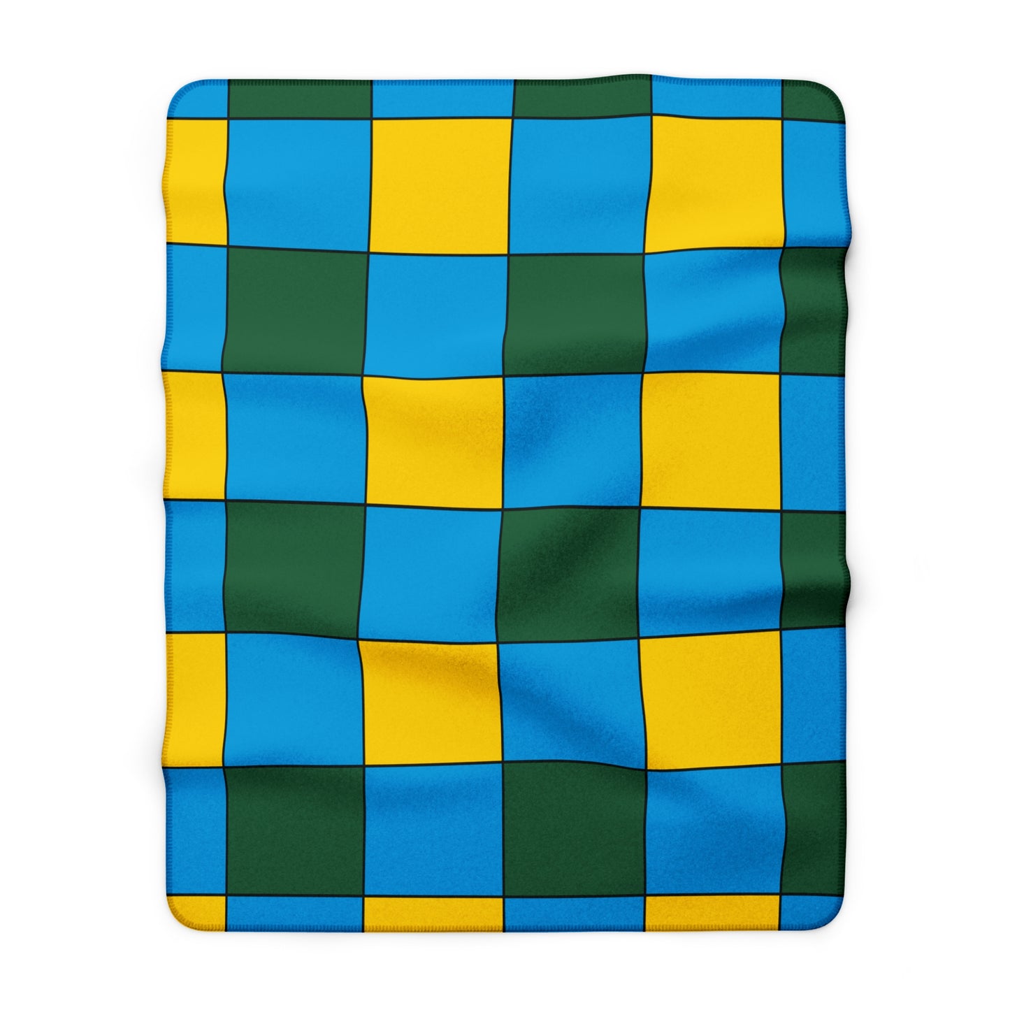 Rwanda Retro Check Blanket Throw