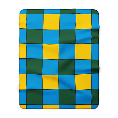 Rwanda Retro Check Blanket Throw