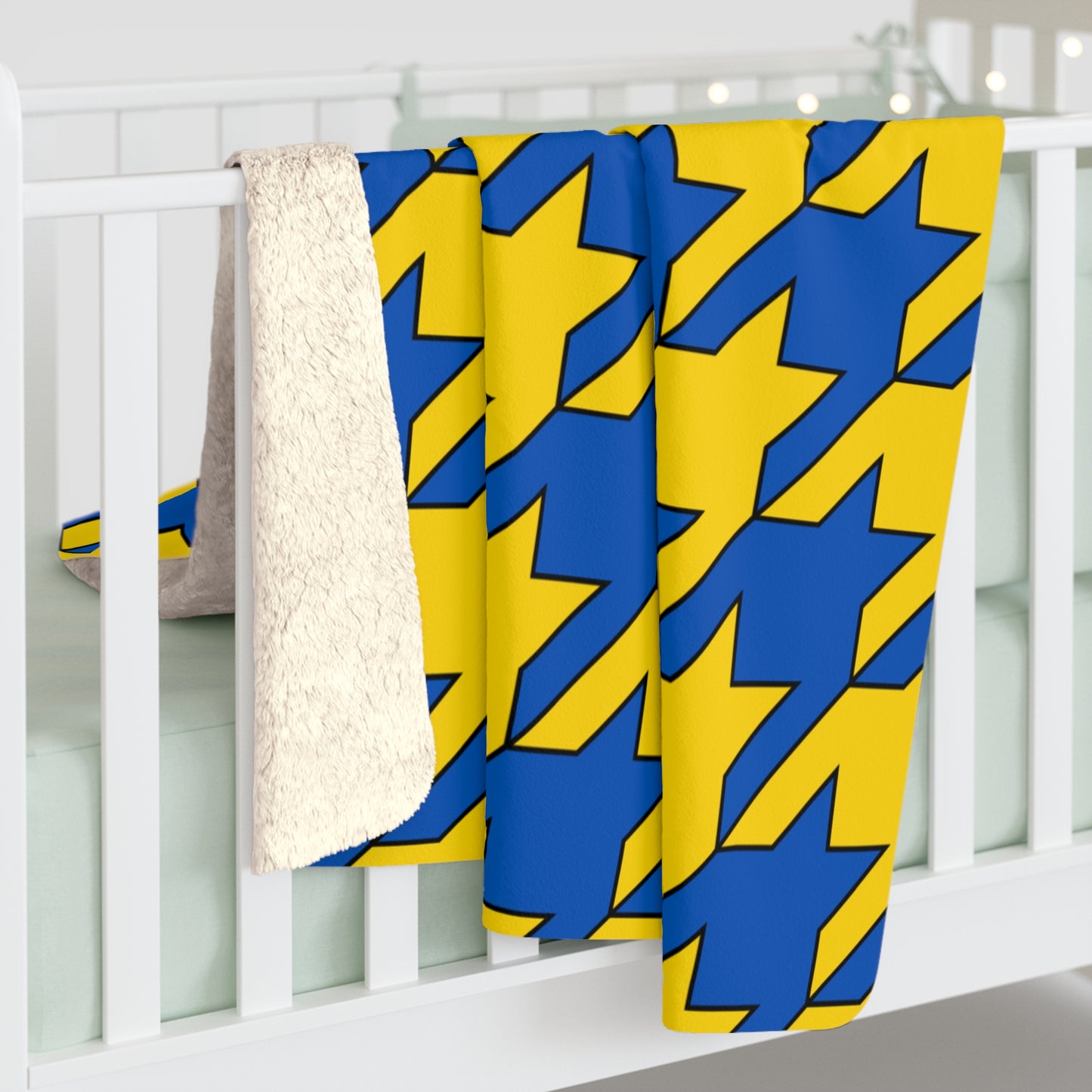 Ukraine Retro Houndstooth Blanket Throw