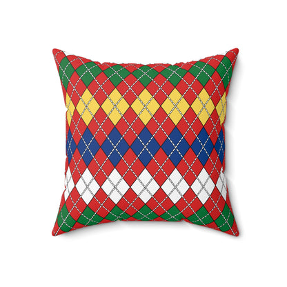 Seychelles Retro Argyle Cushion Pillow