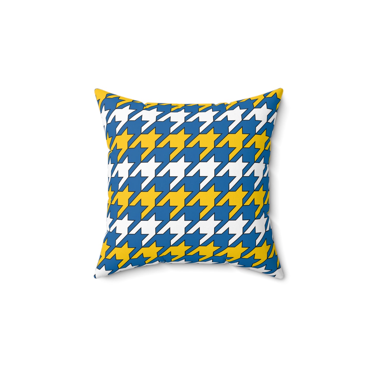 Canary Islands Retro Houndstooth Cushion Pillow