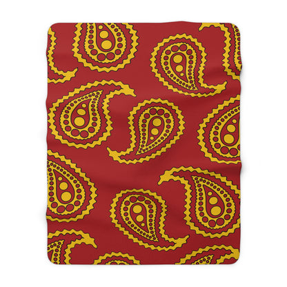 Spain Retro Paisley Blanket Throw