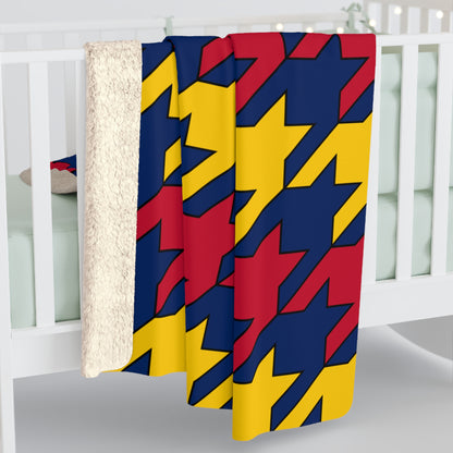 Chad Retro Houndstooth Blanket Throw