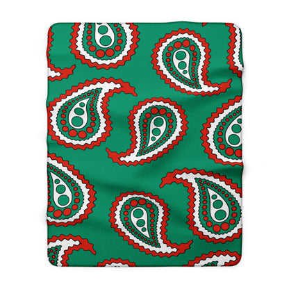 Bulgaria Retro Paisley Blanket Throw