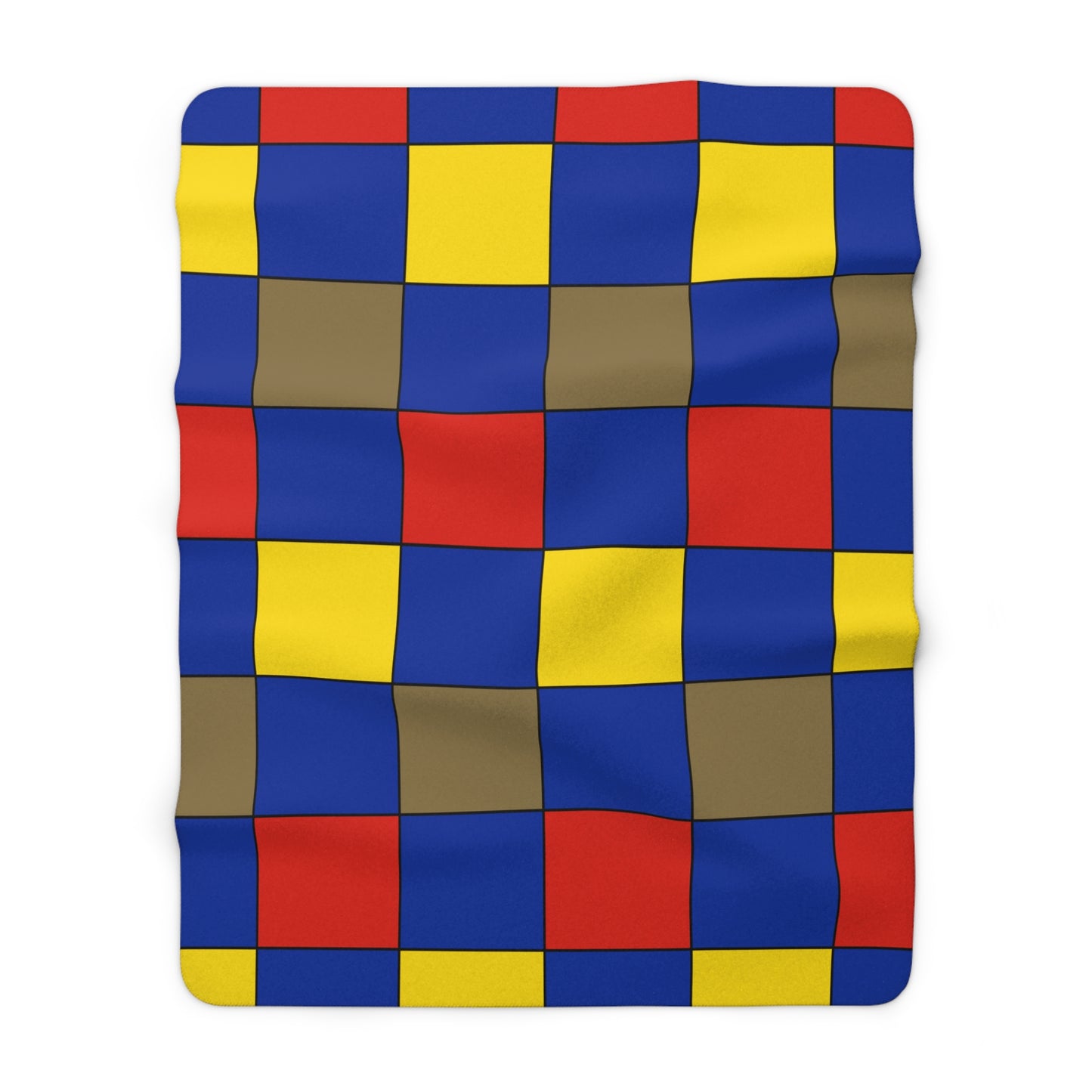 Moldova Retro Check Blanket Throw