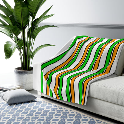 Cote Divoire Retro Stripes Blanket Throw