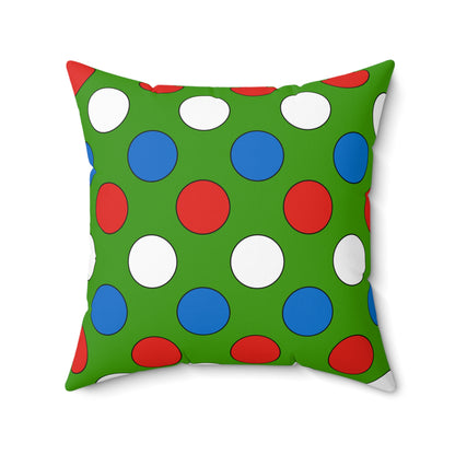 Equatorial Guinea Retro Polka Dots Cushion Pillow