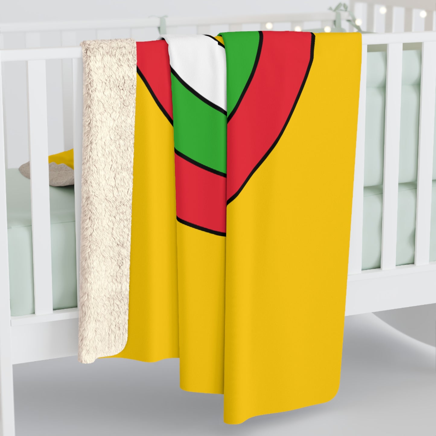 Myanmar Retro Target Blanket Throw