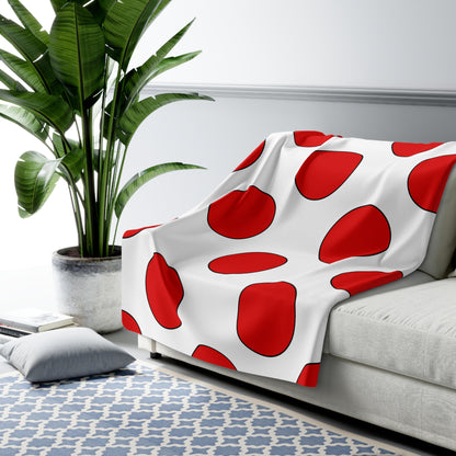 Singapore Retro Polka Dots Blanket Throw